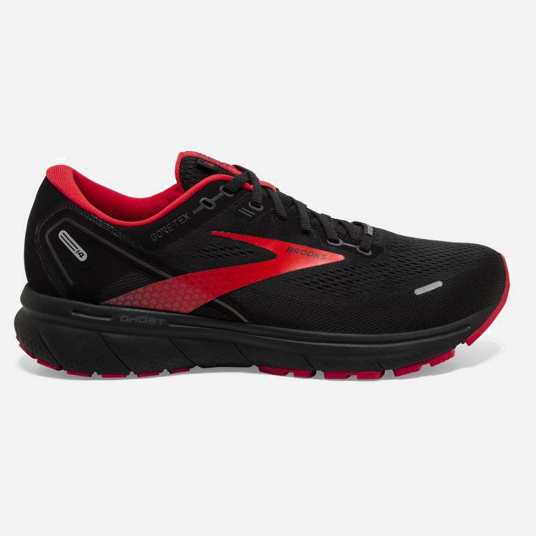 Brooks Ghost 14 Gtx Cushion Road Løpesko Herre Verkkokauppa - Svart/Rød - Norge (EBL425783)